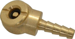 Acme - Closed Check Brass Air Chuck - Ball Foot Chuck, 1/4 Barbed - Apex Tool & Supply