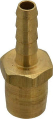 Acme - Open Check Brass Air Chuck - Straight Push On Chuck, 1/4 Barbed - Apex Tool & Supply