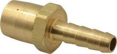 Acme - Closed Check Brass Air Chuck - Straight Push On Chuck, 1/4 Barbed - Apex Tool & Supply