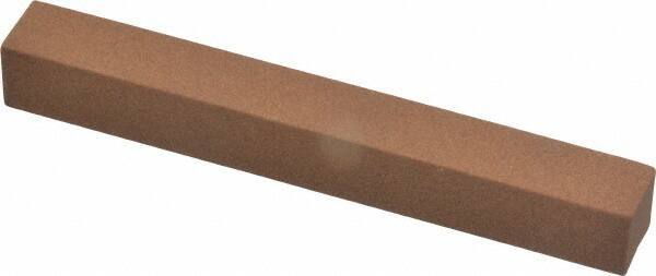 Norton - 4" Long x 1/2" Wide x 1/2" Thick, Aluminum Oxide Sharpening Stone - Square - Apex Tool & Supply