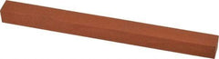 Norton - 6" Long x 1/2" Wide x 1/2" Thick, Aluminum Oxide Sharpening Stone - Square, Fine Grade - Apex Tool & Supply