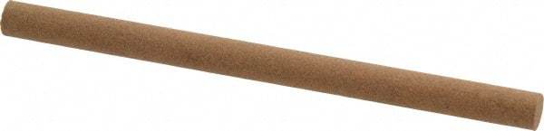 Norton - 4" Long x 1/4" Diam x 1/4" Thick, Aluminum Oxide Sharpening Stone - Round, Medium Grade - Apex Tool & Supply