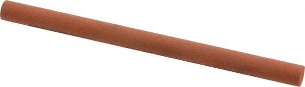 Norton - 4" Long x 1/4" Diam x 1/4" Thick, Aluminum Oxide Sharpening Stone - Round, Fine Grade - Apex Tool & Supply