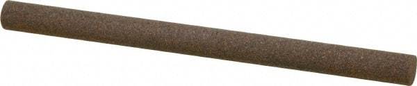 Norton - 4" Long x 1/4" Diam x 1/4" Thick, Aluminum Oxide Sharpening Stone - Round, Coarse Grade - Apex Tool & Supply