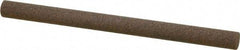 Norton - 4" Long x 1/4" Diam x 1/4" Thick, Aluminum Oxide Sharpening Stone - Round, Coarse Grade - Apex Tool & Supply