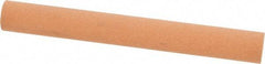 Norton - 4" Long x 1/2" Diam x 1/2" Thick, Aluminum Oxide Sharpening Stone - Round, Fine Grade - Apex Tool & Supply