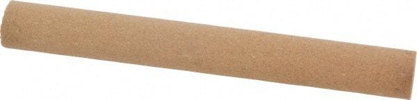 Norton - 4" Long x 1/2" Diam x 1/2" Thick, Aluminum Oxide Sharpening Stone - Round, Medium Grade - Apex Tool & Supply