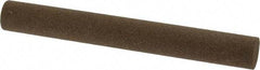 Norton - 4" Long x 1/2" Diam x 1/2" Thick, Aluminum Oxide Sharpening Stone - Round, Coarse Grade - Apex Tool & Supply