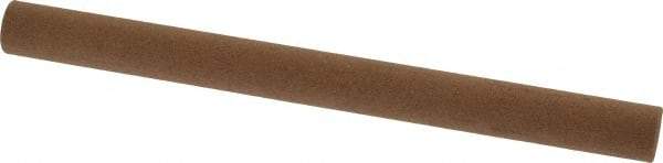 Norton - 6" Long x 1/2" Diam x 1/2" Thick, Aluminum Oxide Sharpening Stone - Round, Medium Grade - Apex Tool & Supply