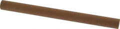 Norton - 6" Long x 1/2" Diam x 1/2" Thick, Aluminum Oxide Sharpening Stone - Round, Medium Grade - Apex Tool & Supply