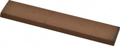 Norton - 5" Long x 1" Wide x 3/16" Thick, Aluminum Oxide Sharpening Stone - Rectangle, Medium Grade - Apex Tool & Supply