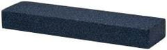 Norton - 4" Long x 1" Wide x 1/2" Thick, Silicon Carbide Sharpening Stone - Rectangle, Medium Grade - Apex Tool & Supply