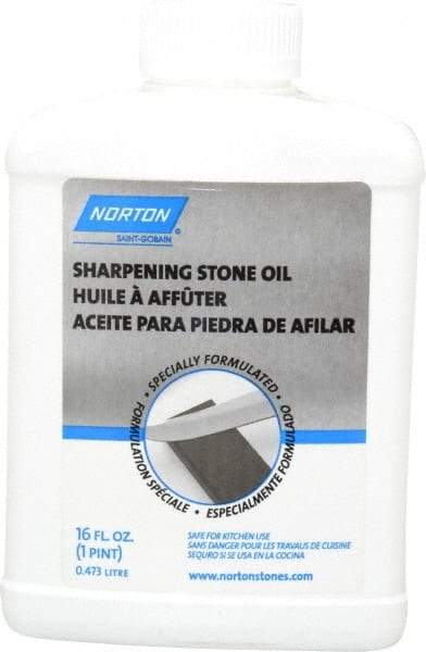 Norton - Sharpening Stone Oil Container Size Range: 16 oz. - 31.9 oz. Food Grade: NonFoodGrade - Apex Tool & Supply