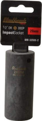Blackhawk by Proto - 1/2" Drive 26mm Deep Impact Socket - 6 Points, 3-1/2" OAL - Apex Tool & Supply