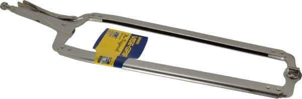 Irwin - 24" OAL C-Clamp Locking Pliers - 15-1/2" Jaw Depth, 10" Jaw Opening - Apex Tool & Supply