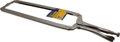 Irwin - 24" OAL C-Clamp Locking Pliers - 15-1/2" Jaw Depth, 12-1/2" Jaw Opening - Apex Tool & Supply