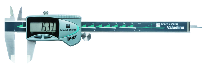 #00599390 6" Valueline Electronic Caliper with IP67 Protection - Apex Tool & Supply