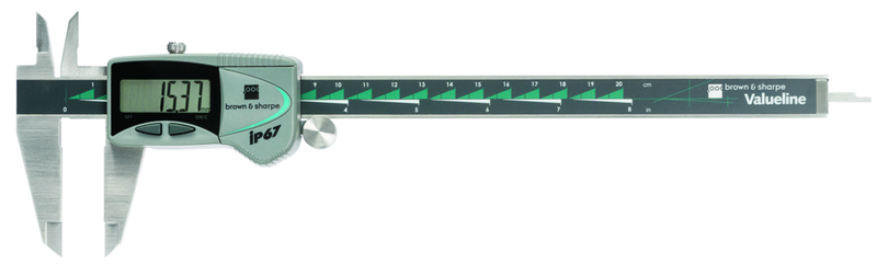 #00599392 8" Valueline Electronic Caliper with IP67 Protection - Apex Tool & Supply