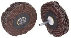 Dynabrade - 4" Diam 220 Grit Coated Sanding Star - Very Fine Grade, Spindle Mount - Apex Tool & Supply