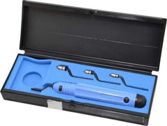 Noga - 5 Piece High Speed Steel Blade Hand Deburring Tool Set - RD3.2;RD6.3;RD8.3;RD10.4;TC Blades, For Holes, External Shaft - Apex Tool & Supply