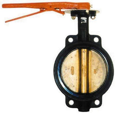Legend Valve - 2-1/2" Pipe, Wafer Butterfly Valve - Gear Handle, Cast Iron Body, Buna-N Seat, 200 WOG, Aluminum Bronze Disc, Stainless Steel Stem - Apex Tool & Supply