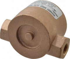 Dwyer - 1/4 Inch, Bronze Body Sight Flow Indicator - 125 Max psi, 3 Inch Overall Length, 200°F - Apex Tool & Supply