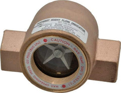 Dwyer - 3/4 Inch, Bronze Body Sight Flow Indicator - 125 Max psi, 4 Inch Overall Length, 200°F - Apex Tool & Supply