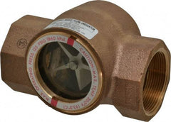 Dwyer - 2 Inch, Bronze Body Sight Flow Indicator - 125 Max psi, 5-11/16 Inch Overall Length, 200°F - Apex Tool & Supply