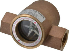 Dwyer - 3/4 Inch, Bronze Body Sight Flow Indicator - 125 Max psi, 4-1/16 Inch Overall Length, 200°F - Apex Tool & Supply