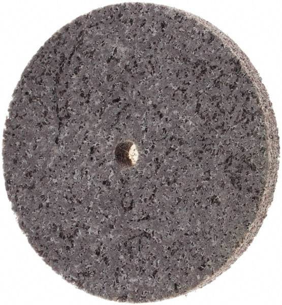 Standard Abrasives - 3" Diam, 1/4" Face Width, 1/4" Center Hole, Medium Grade, Aluminum Oxide Deburring Wheel - Unitized, Extra Hard Grade - Apex Tool & Supply