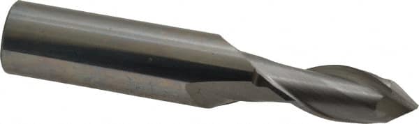 Magafor - 3/8" Body Diam, 90°, 2-3/4" OAL, Solid Carbide Spotting Drill - Apex Tool & Supply