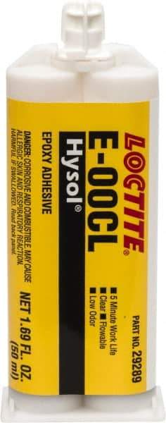 Loctite - 50 mL Cartridge Two Part Epoxy - 20 min Working Time, Series E-00CL - Apex Tool & Supply
