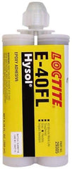 Loctite - 200 mL Cartridge Two Part Epoxy - 40 min Working Time, 3,750 psi Shear Strength, Series E-40FL - Apex Tool & Supply
