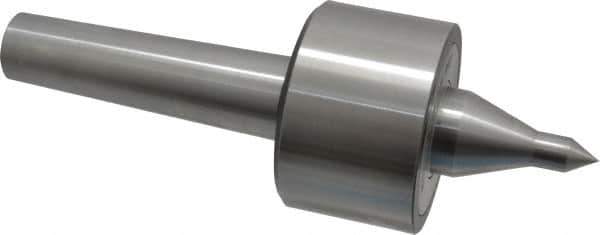 Riten - MT4 Taper Shank, 3" Head Diam 6,000 Lb Capacity Live Center - 4,000 Max RPM, 1-31/32" Head Length, 1/2" Point Diam, 2.2188" Point Len, 1,100 Lb Max Workpc, 8-5/8" OAL, 13/16" Long Tip, Long Point - Apex Tool & Supply