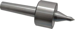 Riten - MT4 Taper Shank, 3" Head Diam 6,000 Lb Capacity Live Center - 4,000 Max RPM, 1-31/32" Head Length, 1/2" Point Diam, 2.2188" Point Len, 1,100 Lb Max Workpc, 8-5/8" OAL, 13/16" Long Tip, Long Point - Apex Tool & Supply