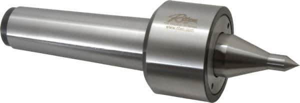 Riten - MT5 Taper Shank, 3-1/16" Head Diam 9,000 Lb Capacity Live Center - 5,000 Max RPM, 2-3/32" Head Length, 1/2" Point Diam, 2-1/2" Point Len, 1,100 Lb Max Workpc, 11-3/8" OAL, 15/16" Long Tip, Long Point - Apex Tool & Supply
