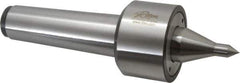 Riten - MT5 Taper Shank, 3-1/16" Head Diam 9,000 Lb Capacity Live Center - 5,000 Max RPM, 2-3/32" Head Length, 1/2" Point Diam, 2-1/2" Point Len, 1,100 Lb Max Workpc, 11-3/8" OAL, 15/16" Long Tip, Long Point - Apex Tool & Supply
