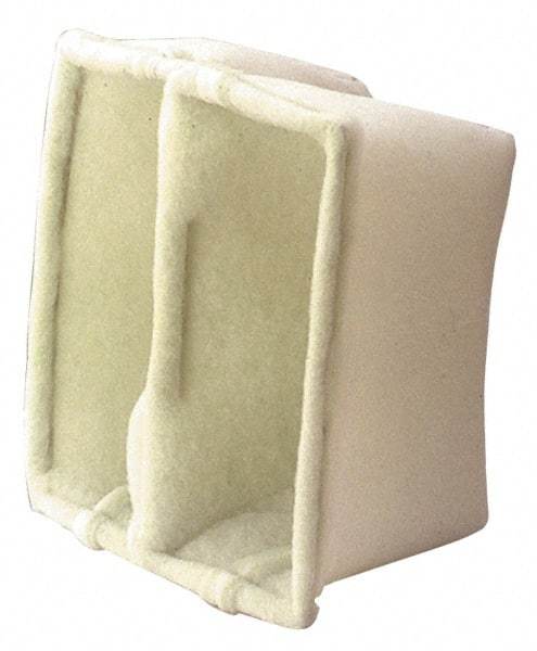 Made in USA - 24" Noml Height x 24" Noml Width x 20" Noml Depth, Polyester Cube Air Filter - MERV 8, 94% Capture Efficiency, Galvanized Metal Frame, 2,000 CFM, 175°F Max, Use with Standard Holding Frames - Apex Tool & Supply
