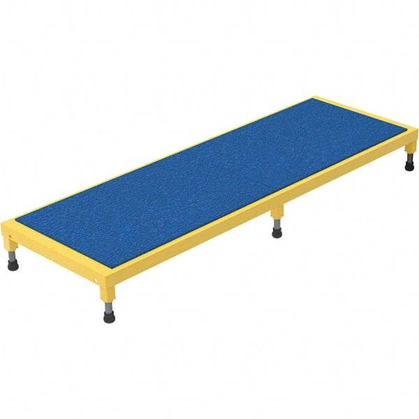 Vestil - 5" High x 24" Wide x 72" Deep, Yellow Step Stand - Steel, 500 Lb Capacity - Apex Tool & Supply