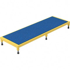 Vestil - 5" High x 24" Wide x 72" Deep, Yellow Step Stand - Steel, 500 Lb Capacity - Apex Tool & Supply