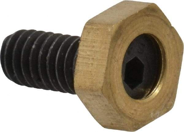 Gibraltar - 5/16" Hex, 8-32 Stud Thread, Symmetrical Hex Clamp - 0.11" Hex Height, 23/64" Thread Length, 10 Clamps - Apex Tool & Supply