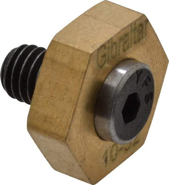Gibraltar - 1/2" Hex, 10-32 Stud Thread, Symmetrical Hex Clamp - 0.11" Hex Height, 11/32" Thread Length, 10 Clamps - Apex Tool & Supply