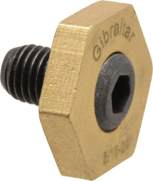 Gibraltar - 13/16" Hex, 5/16-24 Stud Thread, Symmetrical Hex Clamp - 0.11" Hex Height, 15/32" Thread Length, 10 Clamps - Apex Tool & Supply