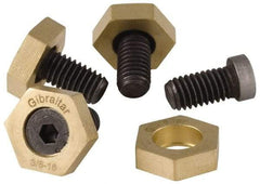 Gibraltar - 5/8-11, 1-1/4" Long, Steel, Cam Clamp Screw - 1-3/16" Hex, Use with Gibraltar Fixture Clamp 00642645 - Apex Tool & Supply