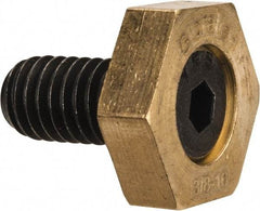 Gibraltar - 13/16" Hex, 3/8-16 Stud Thread, Symmetrical Hex Clamp - 0.11" Hex Height, 23/32" Thread Length, 10 Clamps - Apex Tool & Supply