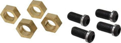 Gibraltar - 1-3/16" Hex, 5/8-11 Stud Thread, Symmetrical Hex Clamp - 0.11" Hex Height, 1-1/8" Thread Length, 10 Clamps - Apex Tool & Supply