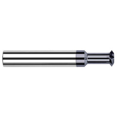 Harvey Tool - 3/8° 3/8" Cut Diam, 1/8" Cut Width, 3/8" Shank, Solid Carbide Double-Angle Cutter - Apex Tool & Supply