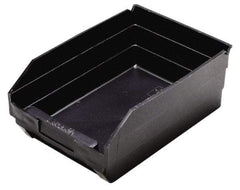 Quantum Storage - 11-5/8" Deep, Black Polypropylene Hopper Shelf Bin - 4" High x 8-3/8" Wide x 11-5/8" Long - Apex Tool & Supply