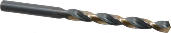 Triumph Twist Drill - 5/16" 135° High Speed Steel Jobber Drill - Oxide/Gold Finish, Right Hand Cut, Spiral Flute, Straight Shank, 4-1/2" OAL, Split Point - Apex Tool & Supply