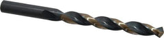 Triumph Twist Drill - 7/16" 135° High Speed Steel Jobber Drill - Oxide/Gold Finish, Right Hand Cut, Spiral Flute, Straight Shank, 5-1/2" OAL, Split Point - Apex Tool & Supply